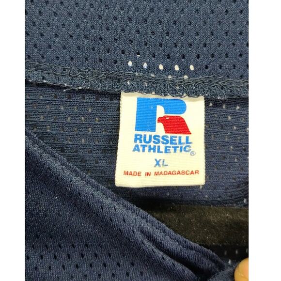 Russell Athletics Mens Vintage Detroit Jersey Size XL Tigers #7 MLB Blue Mesh - Picture 8 of 11